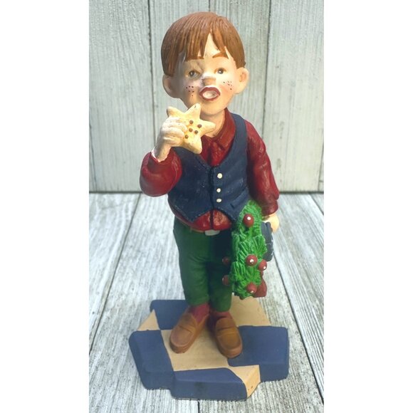 Vintage Department 56 Christopher Tasting Cookies Figurine Christmas 5.5" Tall - Picture 1 of 7